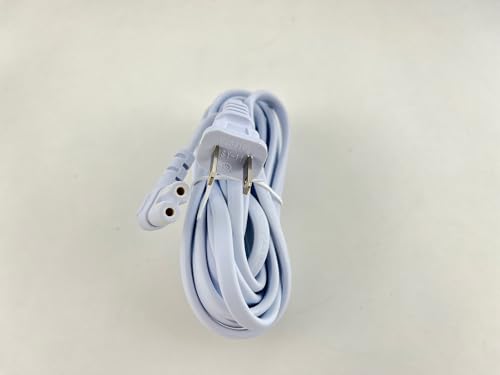 OMNIHIL [UL Listed] Extra Long White 10FT L-Shaped C7 Power Cord Replacement for Datamax O'Neil Apex 3 78828S1-3 Thermal Printer 3