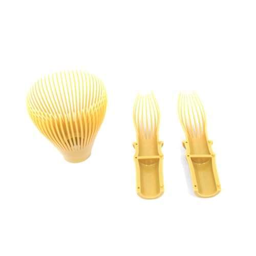 Japanese Tea Whisk Made of Resin, Non-breakable Dishwasher Compatible, Made in Japan, White Bamboo Color 6
