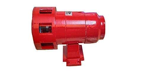 Hanutech Heavy Duty Industrial Siren 220V AC Screw Wind Motor Single Phase Hooter Sound Range Upto 1.5KM (Red) 3