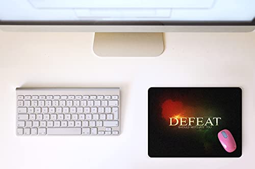 Ryca® Defeat Should Motivate You-Inspirational Quote Wallpaper Printed Matt Finished Anti-Skid Non-Slip Rubber Base Mouse Pad/Desk Pad for Office||Gaming||PC||Laptop||Mousepad 4