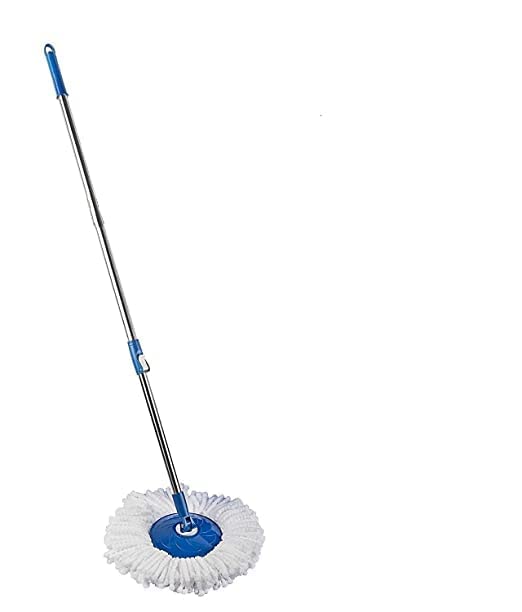SKYRICH Creations Spin Mop Handle with Refill, White