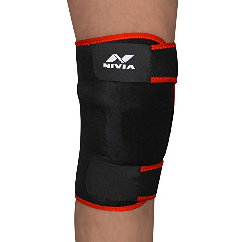 Nivia Neoprene Wrist Support, Pack Of 2 (Black) Adjustable Knee Support (Black) 5