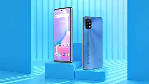 UMIDIGI A11 Pro Max (128GB, 8GB) 6.8" FHD+, G80 Gaming Processor, Dual SIM GSM Unlocked 4G LTE (T-Mobile, AT&T, Global) International Model (Fast Car Charger Bundle, Mist Blue) 2