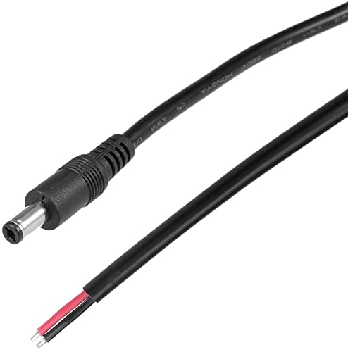 XYWHPGV DC Power Pigtail Cable 30cm 10A Male Connectors for CCTV Security Camera Lighting Adapter 2.1mmx5.5mm Ultra Thick(87b80 e9bcc 842ef 930ea 3194c f5605 4