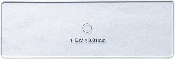 Glass slide calibration objective microscope Erma Stage Micrometer Horizontal Slide (1 mm 100 Division) 1