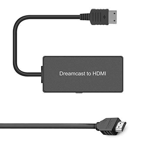 Sega Dreamcast to HDMI Converter Supports 16:9/4:3 switching, Plug and Play HD HDMI Cable for Sega Dreamcast (Sega DC) 1
