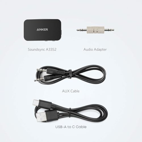 Anker Soundsync Bluetooth Receiver for Music Streaming with Bluetooth 5.0, Dual Device Connection, Handsfree Calls, 12-Hour Battery Life, for Car & Home Stereo - Signal Reception Only 6