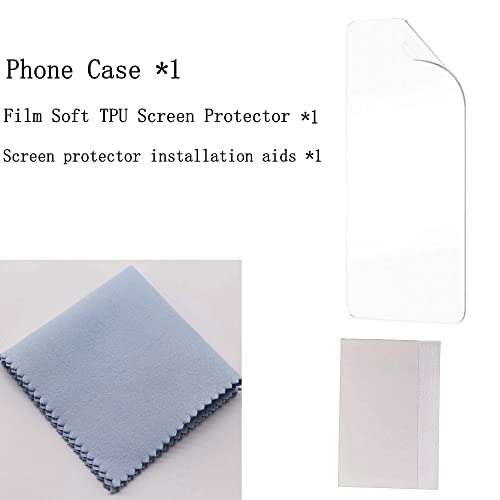 jioeuinly NUU B10 Case Compatible for NUU Mobile B10 S6505L Phone Case Cover + Film Soft TPU Screen Protector SNXQ 4