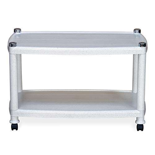 Nilkamal CENTBL5 Contemporary Center Trolley Coffee Table/Tea Table/Teapoy for Home/Living Room/Office & Outdoor. (Plastic) 2