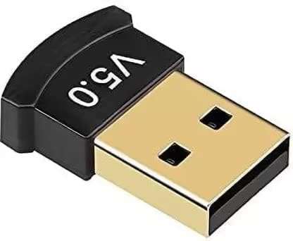 BLACK CROWN USB Bluetooth Adapter for PC, 5.0 Bluetooth Dongle Receiver, Supports Windows 11/10/8.1/7 for Desktop, Laptop, Mouse, Keyboard, Printers, Headsets, Speakers, Controllers. Black. 1