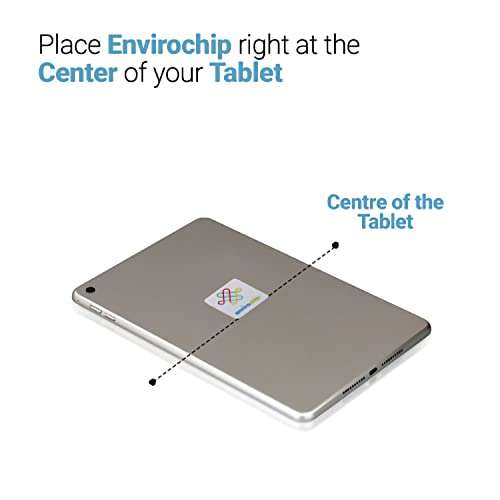 Envirochip Clinically Tested Patented Technology for Tablet, Wifi Router and PC Monitor | Reduces Stress | Kolum Design Spiral Silver 3