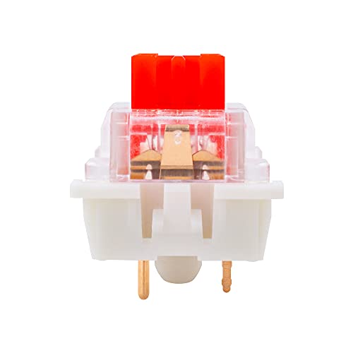outemu Red Switches 20 Pack, 3 Pin 45gf Linear/RGB/Dustproof/RGB Key Switch - Cherry MX Equivalent DIY Replaceable Switches for Mechanical Keyboard 5