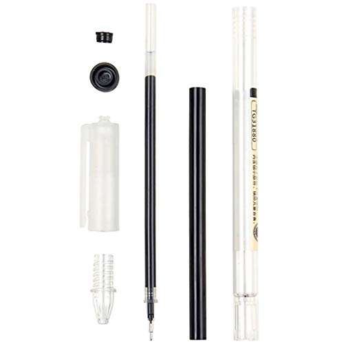 12Pcs 0.35 mm Black Gel Ink Pens, Extra-Fine Ballpoint Pen, for Office School Stationery Supply (12PCS) 3