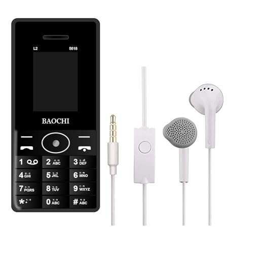 Keypad Phone with Big Screen | Basic Mini Phone Keypad | FM Radio Bluetooth, Vibration Mode, 3000mAh Battery Backup, Dual Sim, Auto call recording, 1.8" Display Featured Phone | 3 Months Warranty 1