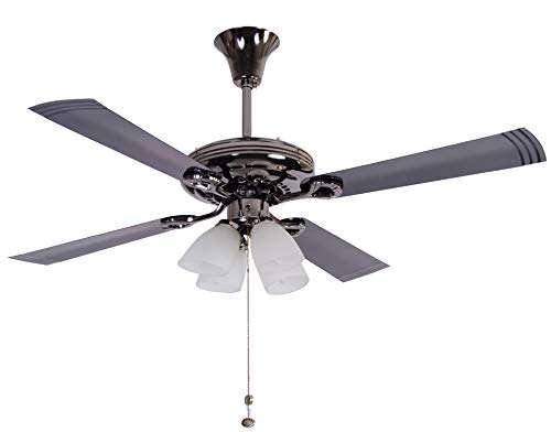 Usha Fontana Lotus 1230mm Ceiling Fan with Decorative Lights (Black Chrome) 3