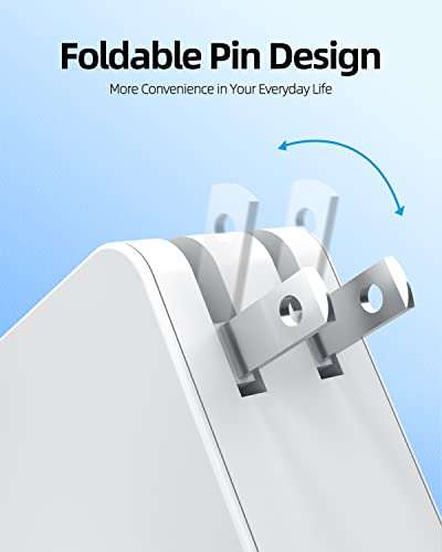 65W Fast Charger Fit for Samsung Laptop Charger, Galaxy Book Pro, Pro 360, Notebook, Ep-Ta865 ＆ More Devices with USB Type C Connector, Foldable Scratch-Resistant Plug, PD, Detachable 7.5FT Cable 2