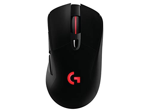 Logitech G703 Lightspeed Pro-Grade Wireless Gaming Mouse, 16,000 DPI, RGB, Adjustable Weights, 6 Programmable Buttons, On-Board Memory, Long Battery Life, PC/Mac - Black (German Packaging) 3