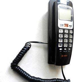 Savpesh Landline Telephone for Office || KX-T555 Corded Caller ID Phone || LAN Wire Fiber Support System Basic Calling Phone for Home & School (Red) 4