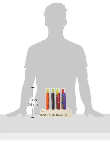 Skillofun MDF Wooden Beads - Round Learning Toy | Early Educational Toy for Kids (Multicolor, Age- 3+) 4