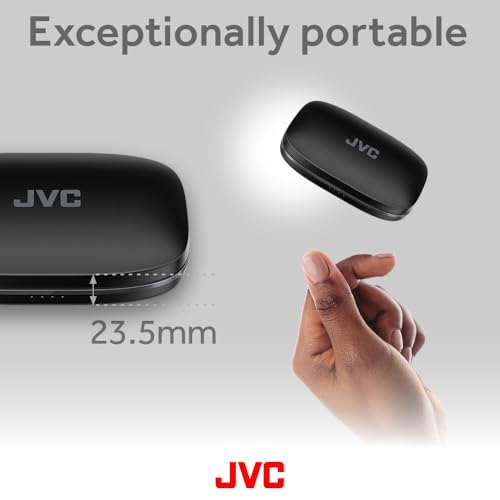 JVC New Nearphones Open Ear True Wireless Headphones with 16mm Large Drivers for Powerful Sound, Single Ear use, Compact Size, and Long Battery Life (up to 38 Hours) - HANP50TB (Black) 4