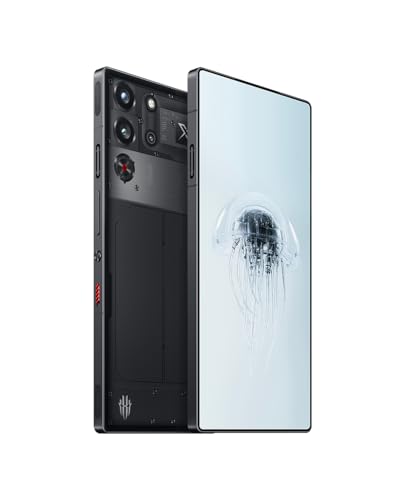 REDMAGIC 7S Pro Smartphone 5G, 120Hz Gaming Phone, 6.8" Full Screen, Under Display Camera, 5000mAh Android Phone, Snapdragon 8+ Gen 1, 18+512GB, 65W Charger US Unlocked Phone Black&Transparent 3