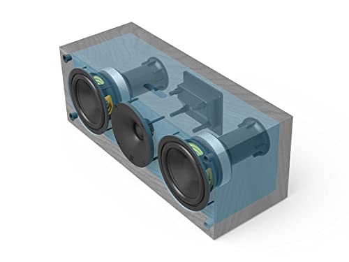 Monolith C4 Center Channel Speaker (Each) Powerful Woofers, Punchy Bass, High Performance Audio, for Home Theater System - Audition Series 5