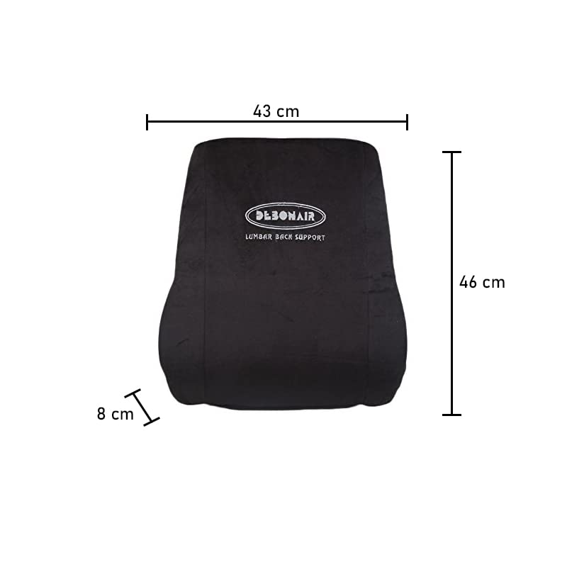 Oshotto Debonair Orthopaedic Back Rest Cushion for Car, Home, Office Usage (Black) 6
