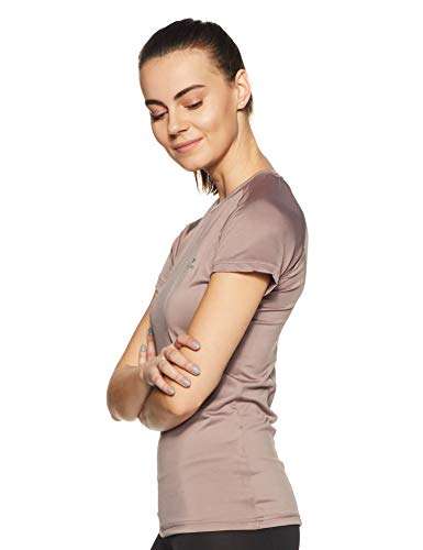 Nivia Female Hydra-4 Fitness T-Shirt (Rose Dust, S) 2