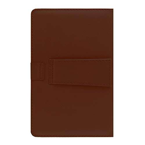 ACM Keyboard Case Compatible with I-Kall K475 Mobile Flip Cover Stand Direct Plug & Play Device for Study & Gaming Brown 6