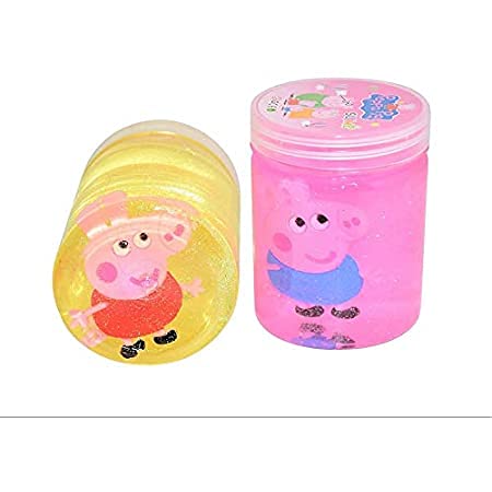 Economical Store 91 Pack of 2 Piggi Slime Putty Play Dough for Kids Girls, Play Toy in Beautiful Colours Small Size Bottles 1