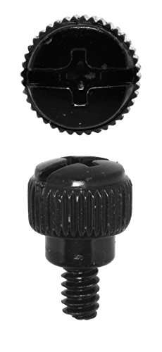 Mudra Crafts Black Desktop PC Computer Building Case 6-32 Repair Mounting Thumb Screw Assortment Kit, 100 PCs 2