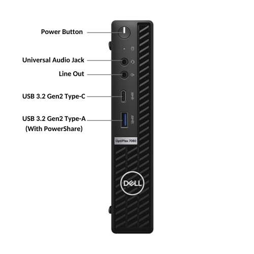 DELL OptiPlex 7080 Micro Form Factor Mini Business Desktop, Intel Core i5-10500T Processor, 16GB RAM, 512GB PCIe SSD + 1TB HDD, RJ45, DisplayPort, Wi-Fi 6, Windows 11 Pro 4