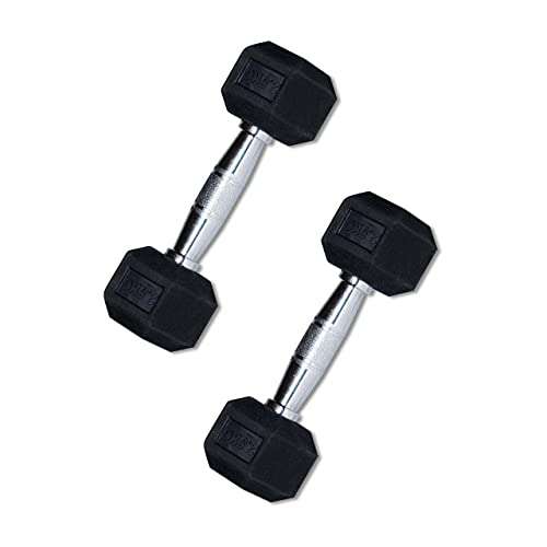 Hamis Dumbbells , Black Hex Dumbbell Set , 1 Pair of 10 Kg Dumbbells Set ( 10Kg x 2 =20Kg ) 3