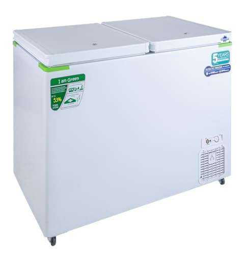 Rockwell 315Ltr, Double Door Eutectic Hard Top Deep Freezer, 18 Hours Temperature Backup, 5yrs Comprehensive warranty on Compressor (GFR350DDET, White) 2