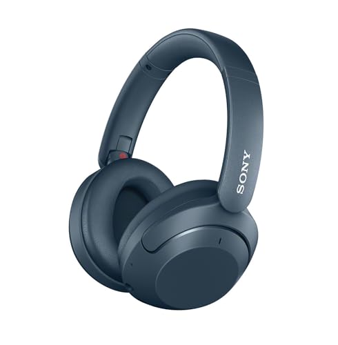 Sony WH-XB910N Extra BASS Noise Cancellation Headphones Wireless Bluetooth Over The Ear Headset with Mic, Alexa Voice Control, Google Fast Pair, AUX & Swift Pair, 30Hrs Battery Life (2022 Model)-Blue 1