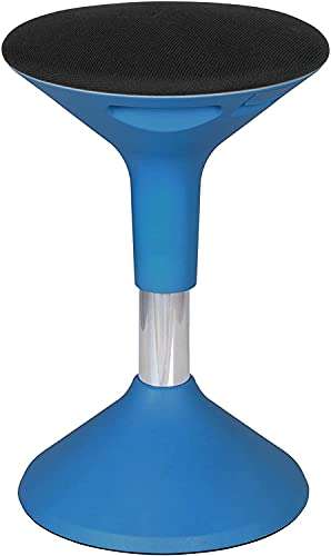 Primelife Plastic Revolving Height Adjustable Stool for Classroom,Study Groups,Libraries,Open Spaces collaborative Learning (Revolving Stool Blue), Multicolour, Medium 2
