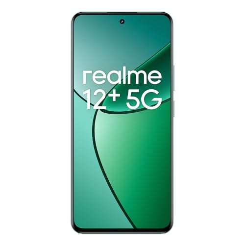 realme 12+ 5G Smartphone 8+256 GB Supports NFC, Dimensity 7050 5G Chipset, Sony LYT-600 OIS, 120 Hz AMOLED Display, Rain Resistant Smart Touch, Dual SIM Cards, Green (Without Adapter) 2