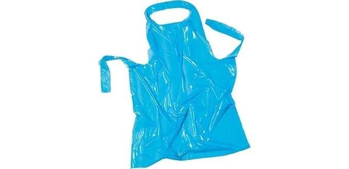Jonatters JR Disposable Plastic Aprons, Blue - (Pack of 50) 6