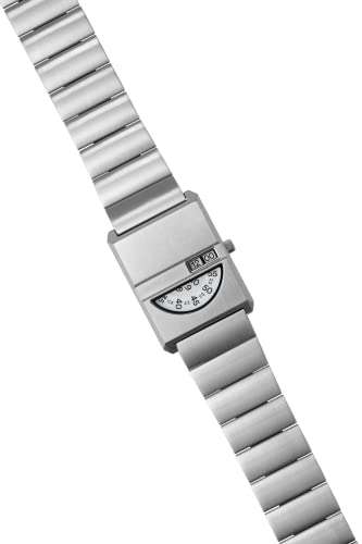Breda 'Pulse Tandem' Silver and Metal Bracelet Watch, 26MM 3