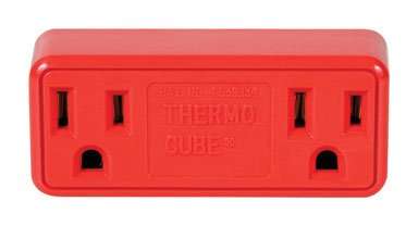 Thermocube Non-Polarized 2 outlets Outlet Converter Surge Protection 1 pk 1
