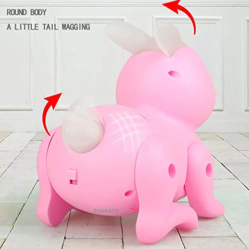 SHANAYA Electronic Battery Powered Jumping Rabbit Animal with Twitching Ears, Lights & Music Simulation Pet Toys Kids - Random Colors 4