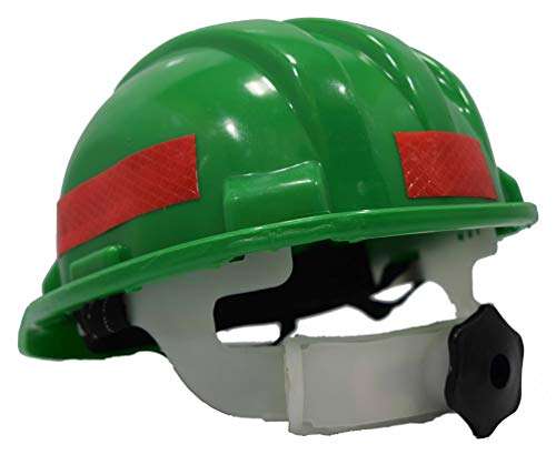 Aktion Safety Helmet AKH-14 with Reflective Band Rachet Type - Green (Pack of 5) 5