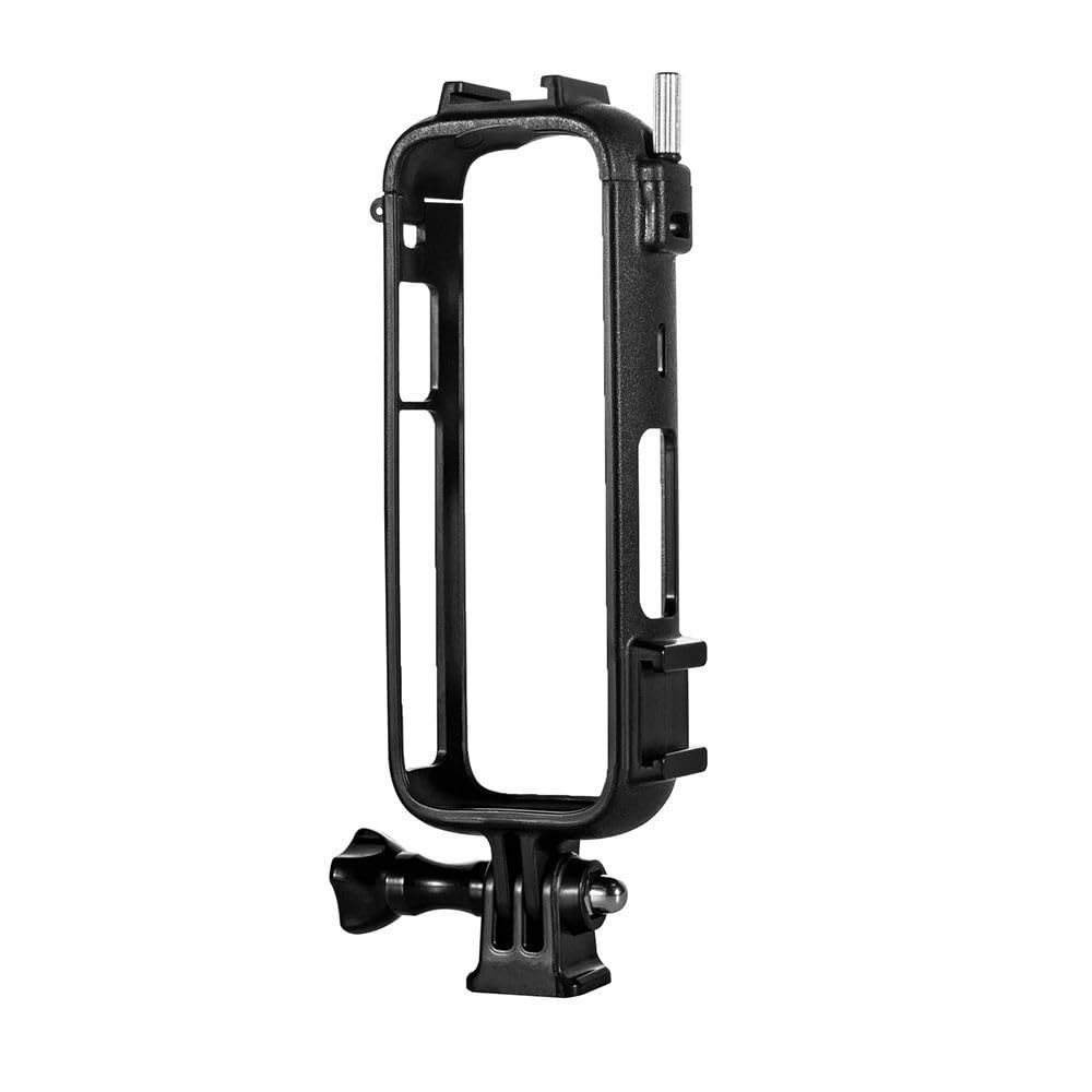 Generic Frame Cage for Insta360 X4, Durable Housing Cage with 1/4 Threaded Hole and Dual Cold Shoe Mount, Lightweight Protective Frame for Insta360 X4 1