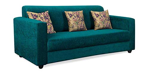 Casaliving - Lifestyle 3 Seater Sofa for Living Room (Green) Premium Fabric Sofa 3