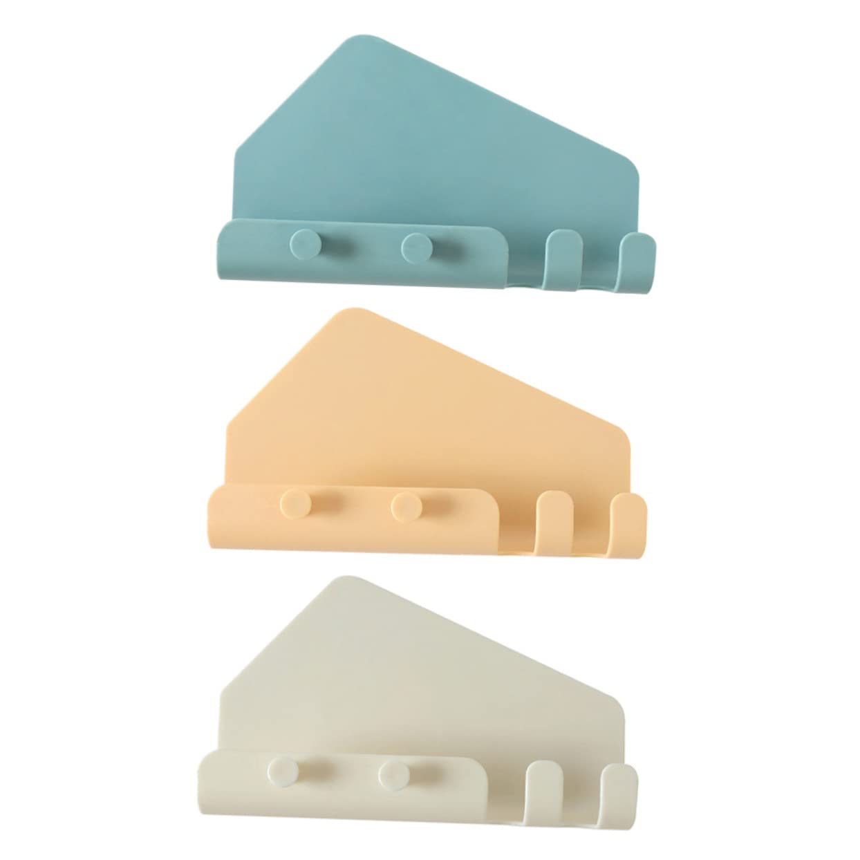 DOITOOL 3pcs Mobile Phone Holder Adhesive Phone Storage Rack Storage Holder Mobile Phone Charging Wall Stand Adhesive Phone Holder Cell Phone Kickstand Remote Control Organizer Viscose