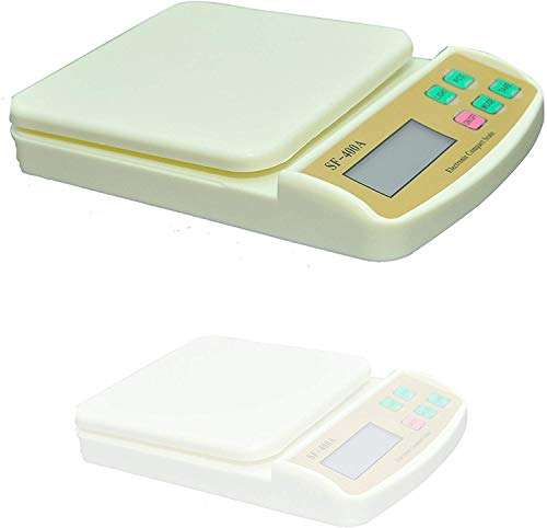 Perolike Compact Scale with Tare Function Sf 400A with Adaptor 10 Kg Digital Multi-Purpose Kitchen Weighing Scale 2