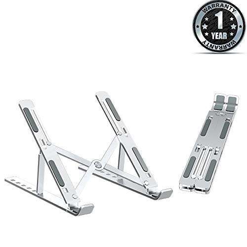 Cospex Combo Pack of 2 Items - Comfortable On-Ear Bluetooth Wireless Headphone, Adjustable Height Foldable Laptop Stand (1 Year Warranty) 6