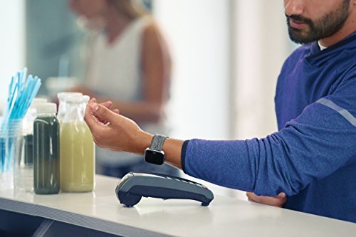 Fitbit Versa Special Edition Smart Watch, Charcoal Woven, One Size (S & L Bands Included) 6