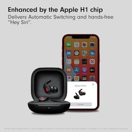 Beats Fit Pro - True Wireless Noise Cancelling Earbuds - Apple H1 Headphone Chip, Compatible with Apple & Android, Class 1 Bluetooth, Built-in Microphone, 6 Hours of Listening Time - Beats Black 6