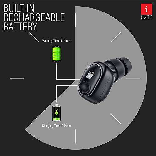 iBall Nano Earwear T9 V3.0 BT Wireless in-Ear Headset with Mic (Black) 3